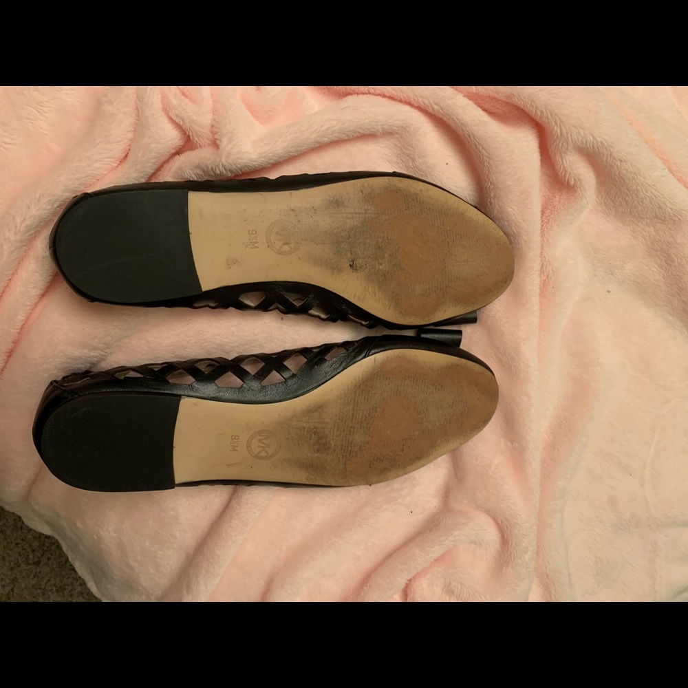 Michael Kors black lattice spike flats - Picture 5 of 5